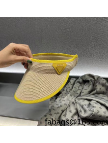 Bottega Veneta Visor Hat Beige/Yellow 2022 0401153