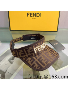 Fendi FF Visor Hat Brown 2022 0401163