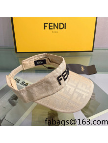 Fendi FF Visor Hat Beige 2022 0401164