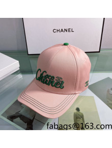 Chanel Coco Canvas Baseball Hat Pink 2022 0401168