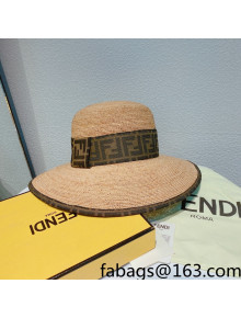 Fendi Straw Bucket Hat Beige 2022 03