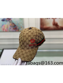 Gucci GG Canvas Baseball Hat Beige 2021 63