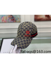 Gucci GG Canvas Baseball Hat Grey 2022 67