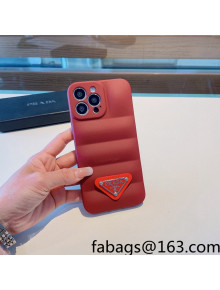  Prada iPhone Case Burgundy 2022