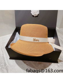 Celine Straw Bucket Hat Gold 2022 031060