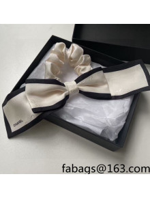 	 Chanel Silk Hair Ring White 2022 0310124