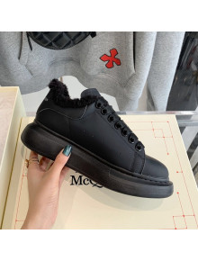 Alexander Mcqueen Calfskin and Shearling Sneakers Black 2021 112360