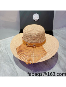 Gucci Straw Wide Brim Hat Beige/Brown 2022 033167