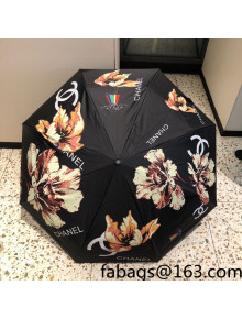 Chanel Maple Umbrella Black 2022 040104