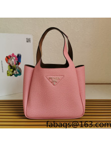 Prada Flou Leather Tote Bag 1BG335 Pink 2021 