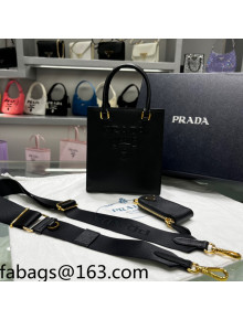 Prada Small Saffiano Leather Top Handle Bag 1BA333 Black 2022