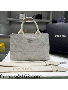 Prada Quilted Fabric Tote bag 1BG439 White 2022