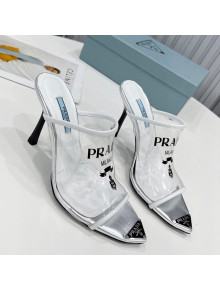 Prada TPU Rubber High Heel Mules 10cm White 2022