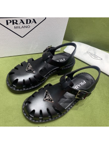 Prada Sporty Foam Rubber Sandals Black 2022 032620