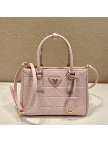  Prada Small Galleria Quilted Saffiano Leather Bag 1BA896 Pink 2023 