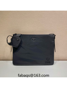  Prada Men's Re-Nylon Shoulder Bag 2VH121 Black 2023 