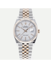 SUPER QUALITY – Rolex Datejust 126231 – Men: Dial Color – White, Bracelet - Rose Gold Plated, Stainless Steel, Case Size – 36mm, Max. Wrist Size - 7.5 inches