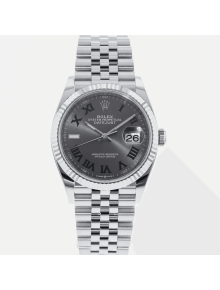 SUPER QUALITY – Rolex Datejust 126234 – Men: Dial Color – Gray, Bracelet - Stainless Steel, Case Size – 36mm, Bezel - White Gold Plated