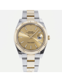 SUPER QUALITY – Rolex Datejust 126333 – Men: Dial Color – Champagne, Bracelet - Yellow Gold Plated, Stainless Steel, Case Size – 41mm, Max. Wrist Size - 6.5 inches