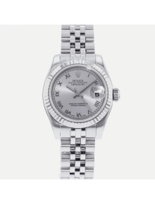 SUPER QUALITY – Rolex Datejust 179174 – Women: Dial Color – Gray, Bracelet - Stainless Steel, Case Size – 26mm, Max. Wrist Size - 6 inches