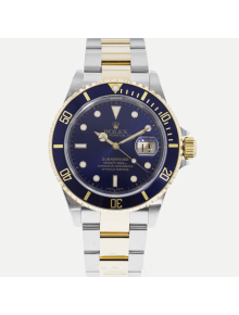 SUPER QUALITY – Rolex Submariner 16613 – Men: Dial Color – Blue, Bracelet - Yellow Gold Plated, Stainless Steel, Case Size – 40mm , Max. Wrist Size - 7.25 inches