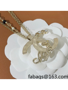 Chanel CC Pendant Long Necklace 2022 040212