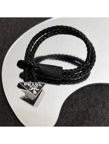 Prada Logo Bracelet Black 2022 040267