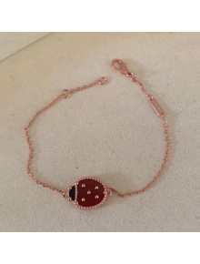 Van Cleef & Arpels Ladybug Bracelet Red/Rose Gold 2022 040279