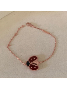 Van Cleef & Arpels Ladybug Bracelet Red/Rose Gold 2022 040280