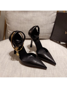 Versace Lambskin Pumps 11cm Black  2022 031917