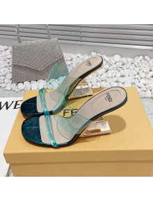 Fendi First PVC High Heel Sandals 8.5cm Green 2022