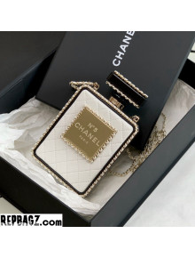 2022 Chanel Lambskin Bottle Evening Bag AS3263 in White