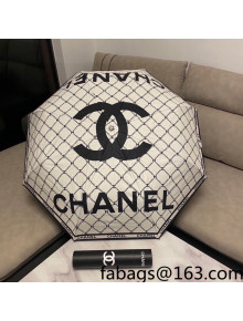 Chanel CC Umbrella White/Black 2022 45