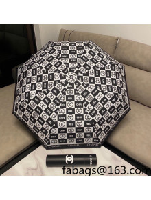 Chanel Logo Check Umbrella Black/White 2022 46