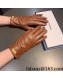 Chanel Lambskin and Cashmere Gloves Brown 2021 122146