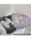 Chanel Rabbit Fur Knit Hat Purple/Gray 2021 122242