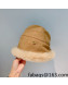 Dior Shearling Bucket Hat Camel Brown/White 2021 50