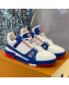 Louis Vuitton LV Trainer Sneakers Blue/White/Red 2021 84 