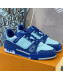 Louis Vuitton LV Trainer Sneakers Blue 2021 88 