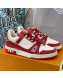 Louis Vuitton LV Trainer Sneakers White/Red 2021 87 