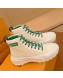 Louis Vuitton LV Squad Canvas and Leather High-top Sneakers/Boots White/Green 2021