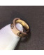 Cartier Pink Gold Nologo Love Ring with 3 Diamonds,Classic 06