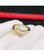 Cartier Yellow Gold Nologo Juste un Clou Ring with Diamonds, Classic 09