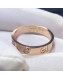 Cartier Pink Gold Love Ring with Diamond,Small Model 02