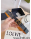 Loewe Anagram Canvas and Leather Belt 3.2cm Blue/Gold 2022 99