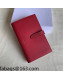 Celine Palm-Grained Leather Large Strap Wallet Dark Red 2022