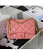 Chanel Lambskin & Enamel Small Flap Bag AS3112 Pink 2021