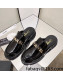 Chanel Shiny Calfskin Mules G37430 Black 2022 