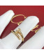 Cartier Yellow Gold Nologo Juste un Clou Ring with Diamonds, Classic 09