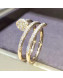 Cartier Yellow Gold Juste un Clou Ring with Paved Diamonds 11